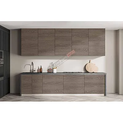 Готовая кухня Комфорт Эко 2400 мм прямая Дуб трюфель-0