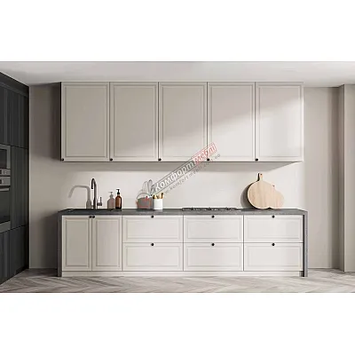 Готовая кухня Комфорт Атланта 2.4м фарбований МДФ Білого кольору-0