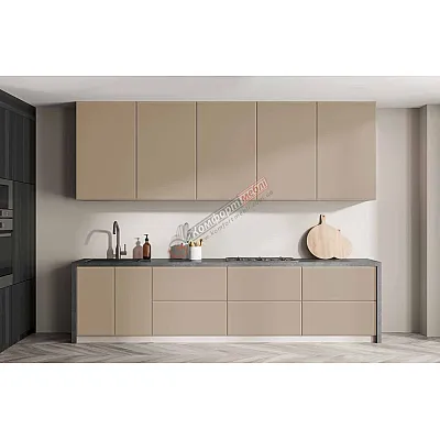 Готовая кухня Комфорт Хай-тек 2,4 метра Капучино-0