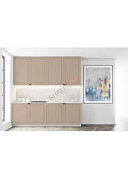 Готовая кухня Комфорт Диамант 2м Капучино 1