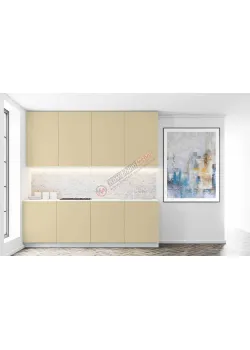 Готовая кухня Комфорт Эко 2,0 метра прямая Ваниль 1