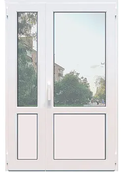 Металопластикові вхідні двері WDS 6S 1300 x 2000 мм