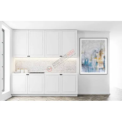 Готова кухня Комфорт Атланта 200см фарбований МДФ Білий-0