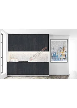 Готовая кухня Комфорт Эко 200 см прямая Угольный камень 1