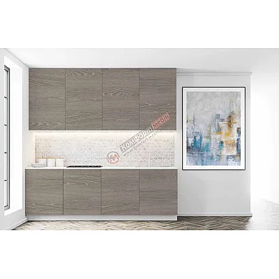 Готовая кухня Комфорт Эко 2 м прямая Дуб сонома трюфель-0