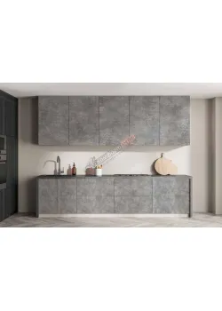 Готовая кухня Комфорт Эко 2,4 м прямая Бетон светлый