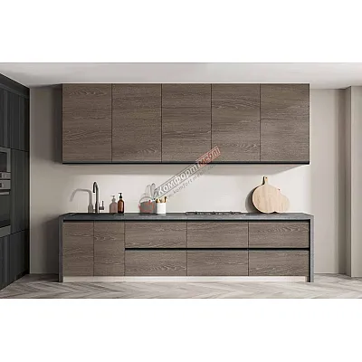 Готова кухня Комфорт Sigma ручка 2.4 метра Дуб трюфель-0