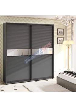 Шкаф-купе 1,4 м Комфорт "Модель 2" двухдверный темный