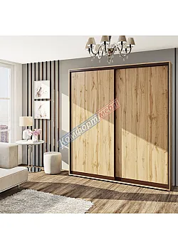 Шафа купе 0.9 м Комфорт "ДСП" дводверна дуб аппалачі
