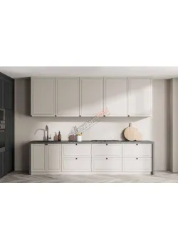 Готова кухня Комфорт Діамант 2,4 метра Білого кольору