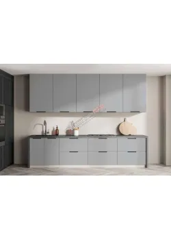 Готова кухня Комфорт Лофт 2,4м фарбований МДФ Титан