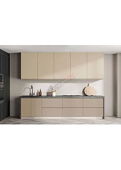 Готова кухня Комфорт Альфа ручка 2,4м фарбований МДФ Капучіно, Крем
