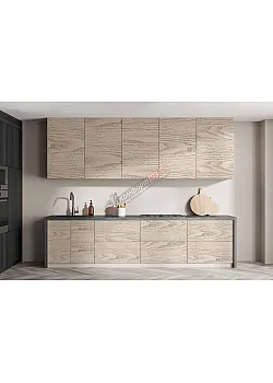 Готовая кухня Комфорт Эко 2,4 метра прямая Дуб отбеленный