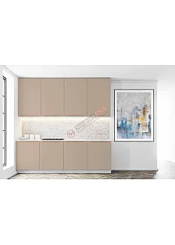 Готова кухня Комфорт Альфа ручка 2000мм фарбований МДФ Капучино