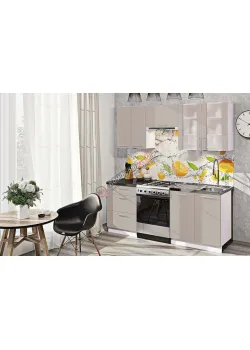 Готовая кухня Комфорт Эко 2 м прямая Кашемир