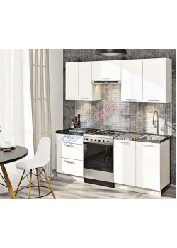 Готовая кухня Комфорт Эко 2 м прямая Белый