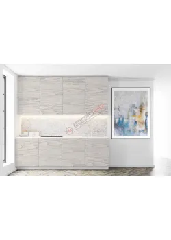 Готовая кухня Комфорт Эко 2 м прямая Дуб беленый (дуб крафт белый)