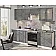 Готова кухня Комфорт Хай-тек 2.5 метра Мармур бетон сірий-3-thumb
