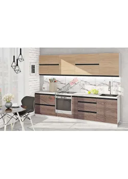 Готова кухня Комфорт Тренд 2.8 метра Дуб натуральний, Дуб трюфель