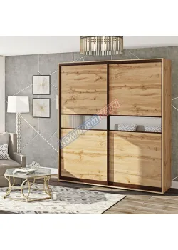 Шкаф купе 1,2 м Комфорт "Модель 2" двухдверный дуб аппалачи