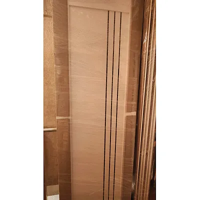 Двері ROCKWOOD Island Вертикаль 2, білий матовий, чорне скло, полотно 680*1900 мм-1