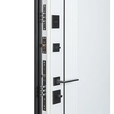 Вхідні Двері В-85 (квадро) 591 Антрацит/Біла шагрень Булат-5