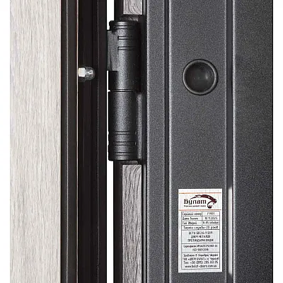 Вхідні Двері В-85 (квадро) 544 Дуб немо карбон/Дуб немо срібний Булат-7