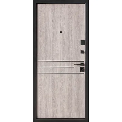 Вхідні Двері В-85 (квадро) 544 Дуб немо карбон/Дуб немо срібний Булат-2