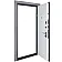 Вхідні Двері В-85 (квадро) 559/191 Зріз каменю/Білий матовий гладкий Булат-10-thumb