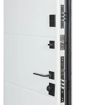 Вхідні Двері В-85 (квадро) 559/191 Зріз каменю/Білий матовий гладкий Булат-5