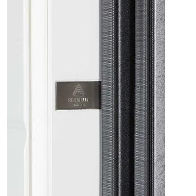 Вхідні Двері В-85 (квадро) 559/191 Зріз каменю/Білий матовий гладкий Булат-8