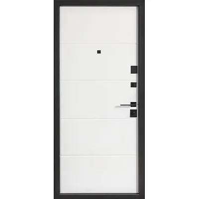 Вхідні Двері В-85 (квадро) 559/191 Зріз каменю/Білий матовий гладкий Булат-2
