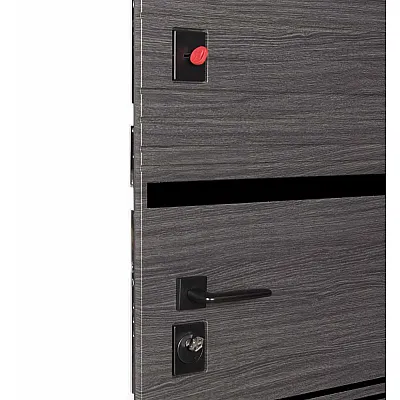 Вхідні Двері В-83 (квадро) 593/248 Венге горизонт сірий/Біла шагрень Булат-4