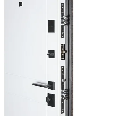 Вхідні Двері В-83 (квадро) 593/248 Венге горизонт сірий/Біла шагрень Булат-5