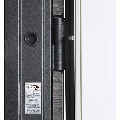 Вхідні Двері В-83 (квадро) 593/248 Венге горизонт сірий/Біла шагрень Булат-7