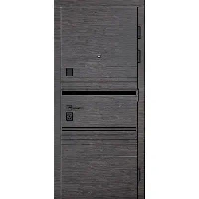 Вхідні Двері В-83 (квадро) 593/248 Венге горизонт сірий/Біла шагрень Булат-1
