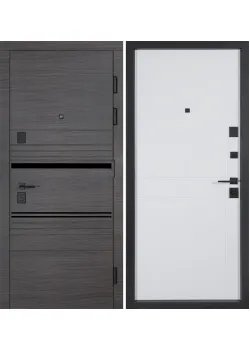 Двери В-83 (квадро) 593/248 Венге горизонт серый/Белая шагрень Булат
