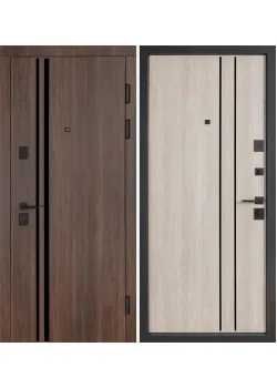 Двери В-83 (квадро) 584/589 Дуб табак/Дуб немо лате Булат