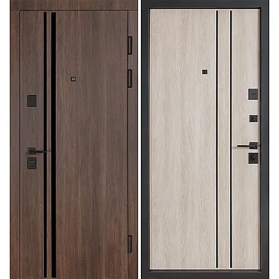 Вхідні Двері В-83 (квадро) 584/589 Дуб табак/Дуб немо лате Булат-0