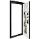 Вхідні Двері В-83 (квадро) 594/605 дзеркало Оксид чорний Весь декор/Біла шагрень Булат-10-thumb