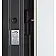 Вхідні Двері В-83 (квадро) 594/605 дзеркало Оксид чорний Весь декор/Біла шагрень Булат-10-thumb