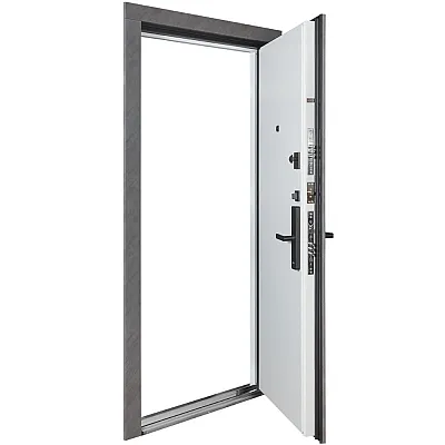 Вхідні Двері ТЕРМО ЕЛЕКТРО (квадро) Kale 590/гладка Зріз каменю/Білий матовий гладкий Булат-3