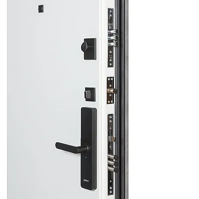 Вхідні Двері ТЕРМО ЕЛЕКТРО (квадро) Kale 590/гладка Зріз каменю/Білий матовий гладкий Булат-5