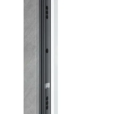 Вхідні Двері ТЕРМО ЕЛЕКТРО (квадро) Kale 590/гладка Зріз каменю/Білий матовий гладкий Булат-9