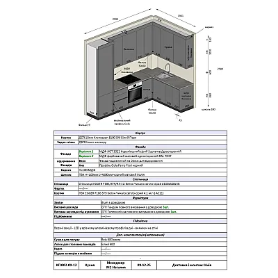 Меблі Варіант Кухні №317 09.12.2025-1
