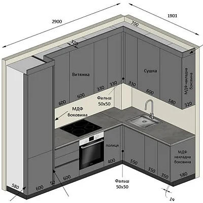 Меблі Варіант Кухні №317 09.12.2025-0