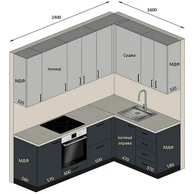 Мебель Вариант Кухни №321 15.12.2025-0