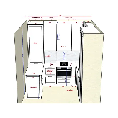 Мебель Вариант Кухни №326 29.12.2025-1