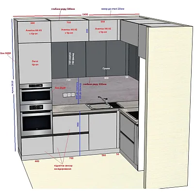 Мебель Вариант Кухни №327 29.12.2025-0
