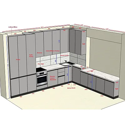 Мебель Вариант Кухни №330 08.01.2026-0